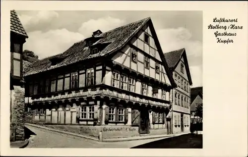 Ak Stolberg im Harz, Gasthaus Kupfer