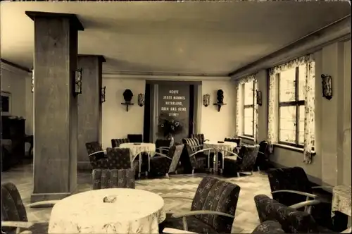 Ak Walsburg Eßbach in Thüringen, FDGB-Ferienheim Marx-Engels, Innenraum