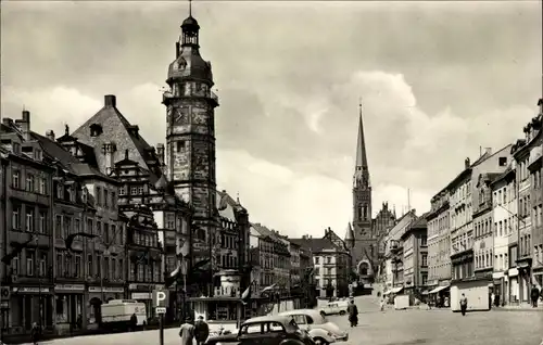 Ak Altenburg in Thüringen, Markt mit Rathaus