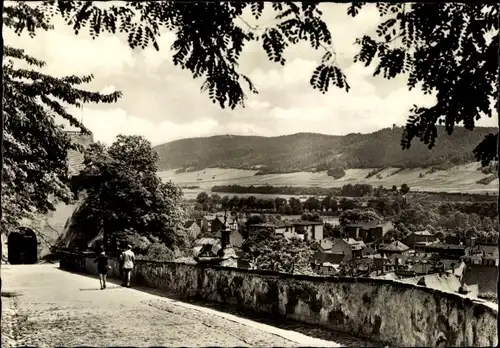 Ak Rudolstadt in Thüringen, Blick vom Schlossaufgang