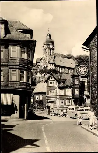 Ak Lauscha in Thüringen, Stadtmitte, HOG Cafestube