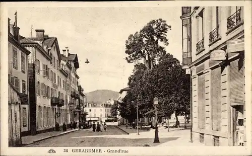 Ak Gérardmer Lothringen Vosges, Grande Rue