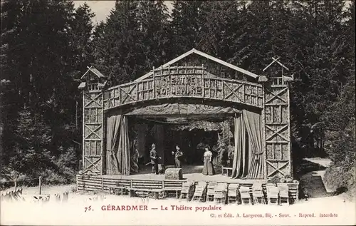 Ak Gérardmer Lothringen Vosges, Le Thearte populaire