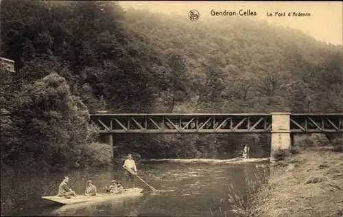 Ak Gendron Celles Wallonien Namur, Le Pont d&#39;Ardenne