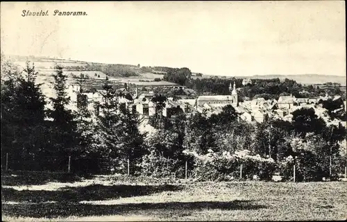 Ak Stavelot Wallonien Lüttich, Panorama