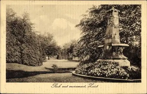 Ak Zeist Utrecht Niederlande, Park met monument