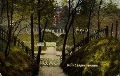 Ak Baarn Utrecht Niederlande, Ruinebrug