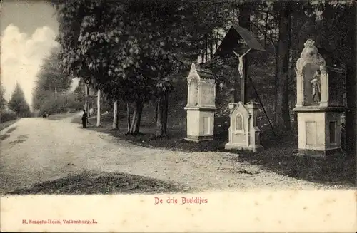 Ak Valkenburg (L.) Limburg Niederlande, De Drie Beeldtjes