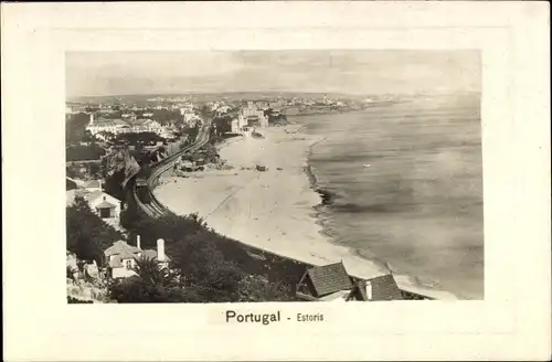 Ak Estoril Cascaes Cascais Portugal, Panorama vom Ort