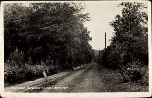 Ak Ulvenhout Nordbrabant Niederlande, Kerkdreef Ulvenhoutschbosch