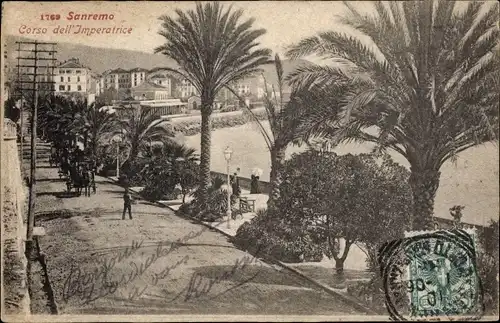 Ak San Remo Ligurien, Corso dell&#39;Imperatrice