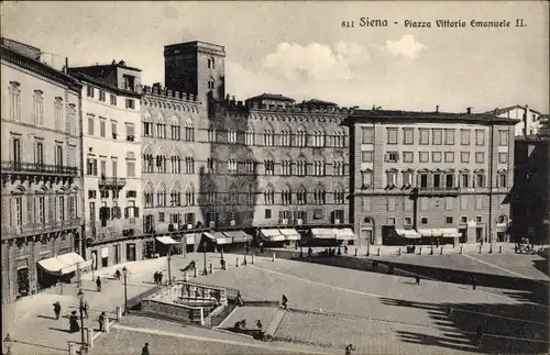 Ak Siena Toscana, Piazza Vittorio Emanuele II.