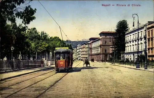 Ak Napoli Neapel Kampanien, Riviera di Chiaia