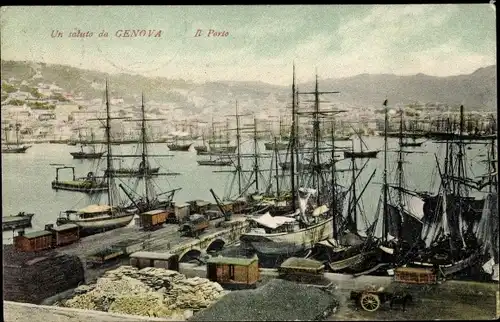 Ak Genova Genua Ligurien, Il Porto