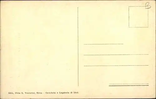 Ak Siena Toscana, Piazza Tolomei kann über Cavour erreicht werden