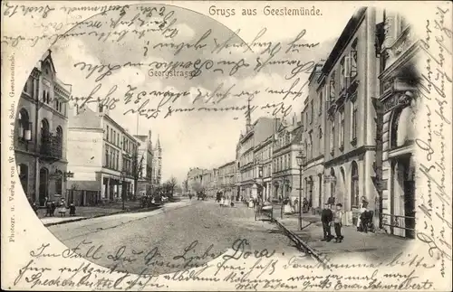 Ak Geestemünde Bremerhaven, Georgstraße