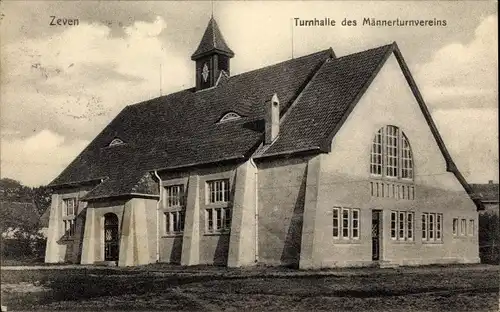 Ak Zeven in Niedersachsen, Turnhalle des Männerturnvereins