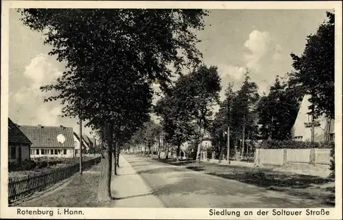 Ak Rotenburg an der Wümme, Siedlung an der Soltauer Straße