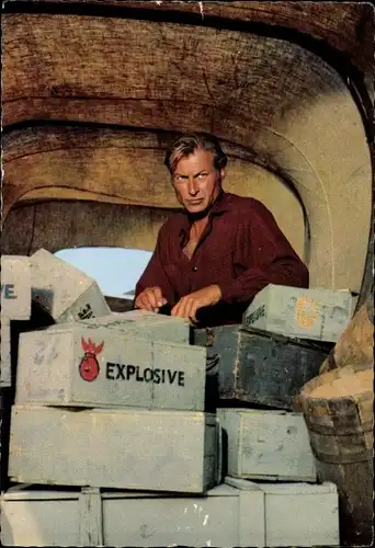 Ak Schauspieler Lex Barker im Film Winnetou I. Teil, Old Shatterhand