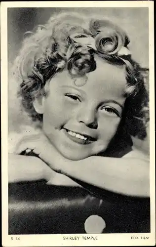 Ak Schauspielerin Shirley Temple, Portrait, Fox Film, S 54