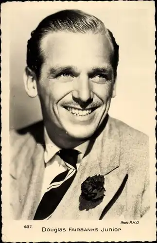 Ak Schauspieler Douglas Fairbanks Junior, Portrait