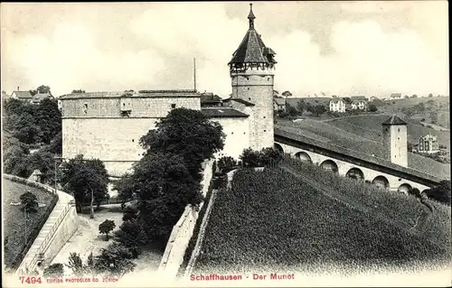 Ak Schaffhausen am Rhein Schweiz, Der Munot