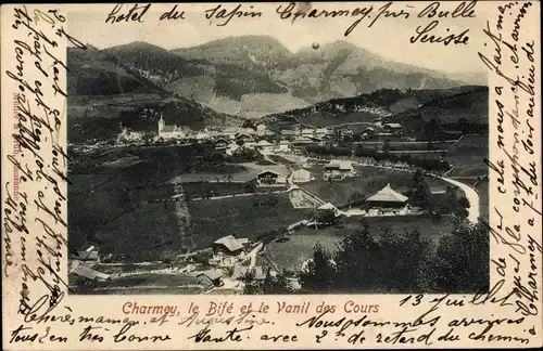 Ak Charmey Kanton Freiburg, Bifé und Vanil des Cours