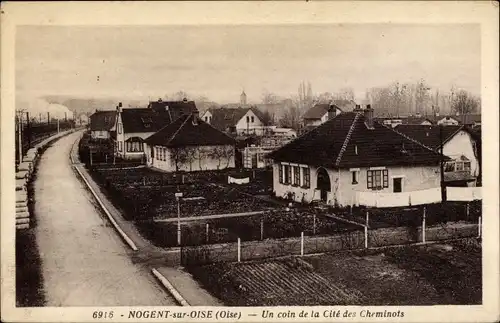 Ak Nogent-sur-Oise, eine Ecke der Cité des Cheminots