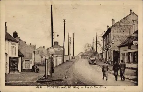 Ak Nogent-sur-Oise, Rue de Bonvillers