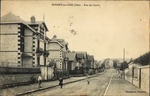 Ak Nogent-sur-Oise, Schulstraße