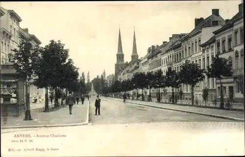 Ak Antwerpen Antwerpen Flandern, Avenue Charlotte
