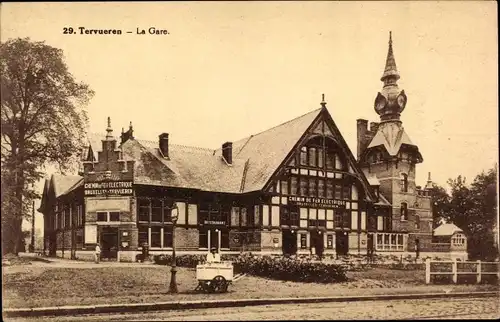 Ak Tervuren Tervueren Flämisch-Brabant-Flandern, La Gare