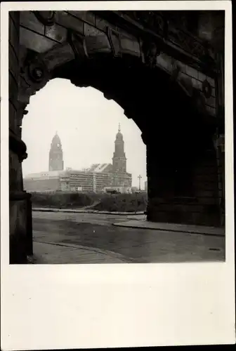 Foto Dresden Zentrum Altstadt, Wilsdruffer Straße, Altmarkt, Übergang vom Taschenbergpalais