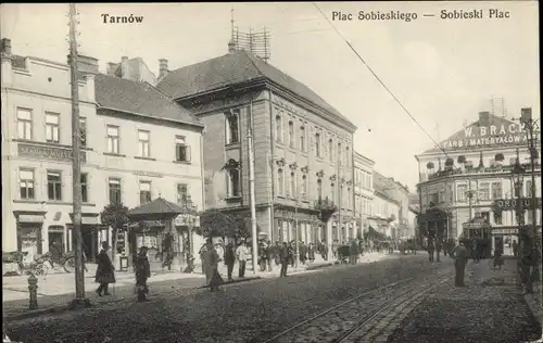 Ak Tarnów Tarnau Polen, Plac Sobieskiego