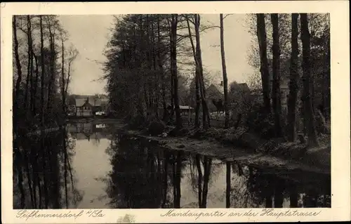 Ak Seifhennersdorf in der Oberlausitz Sachsen, Mandau an der Hauptstraße