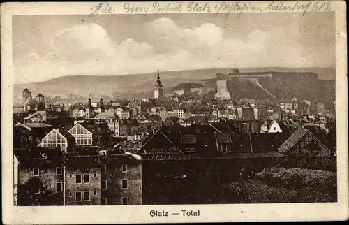 Ak Kłodzko Glatz Schlesien, Gesamtansicht