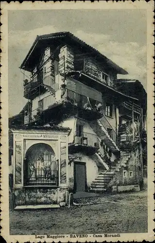 Ak Baveno Lago Maggiore Piemonte Italien, Casa Morandi