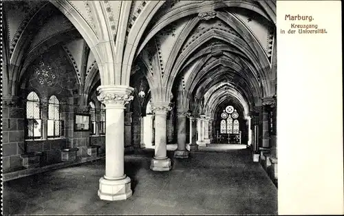 Ak Marburg an der Lahn, Universität, Kreuzgang