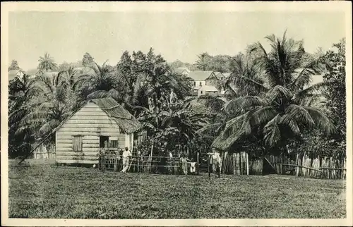 Ak Bluefields Nicaragua, In der Nähe der Missionsstation, Herrnhuter Missionshilfe