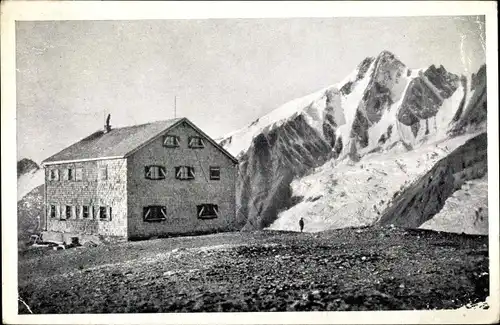 Ak Heiligenblut am Großglockner in Kärnten, Oberwalderhütte