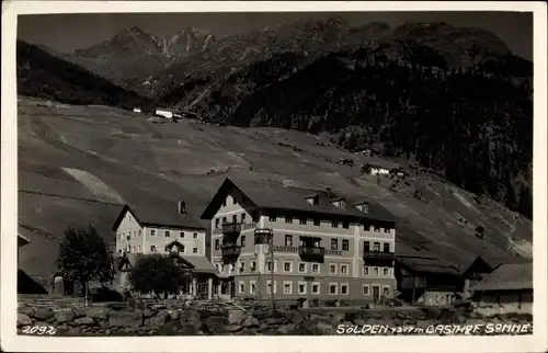 Foto Ak Sölden in Tirol, Gasthof Sonne