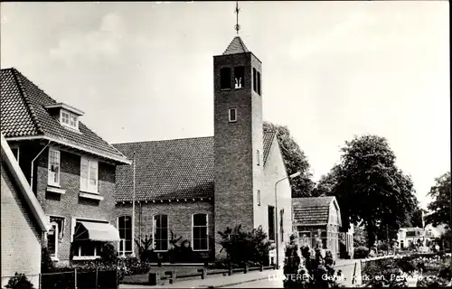 Ak Lunteren Ede Gelderland, Kirche mit Pastorei