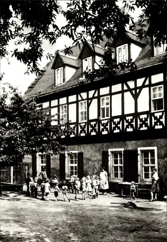 Ak Ronneburg in Thüringen, Evangelischer Kindergarten
