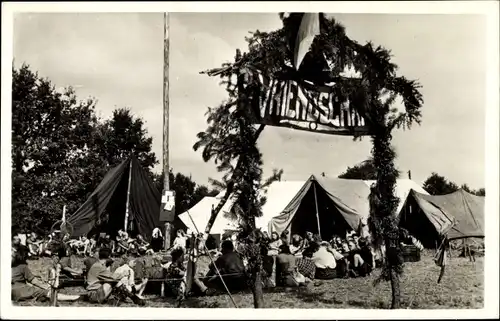 Ak Gelderland, Kampwerk A. J. C., Zeltlager