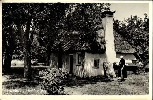 Ak Hoge Veluwe Gelderland Niederlande, Heidehut