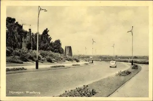 Ak Nijmegen Gelderland, Waalbrug