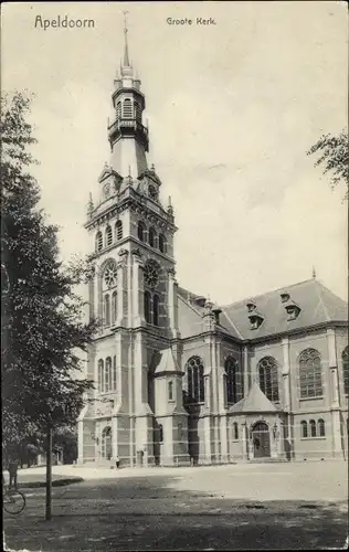 Ak Apeldoorn Gelderland, Groote Kerk