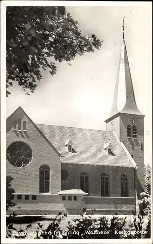 Ak Wolfheze Gelderland, Psychiatrische Inrichting, Kerkgebouw