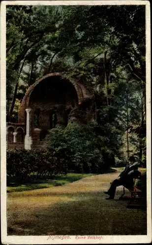Ak Nijmegen Gelderland, Ruine Valkhof