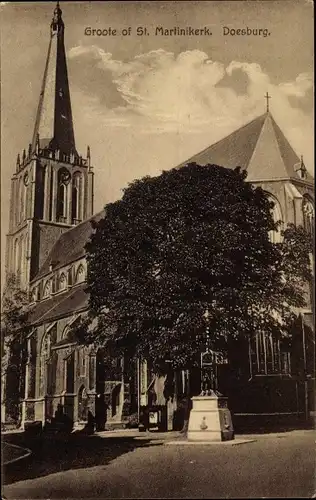 Ak Doesburg Gelderland Niederlande, Groote of St. Marlinikerk